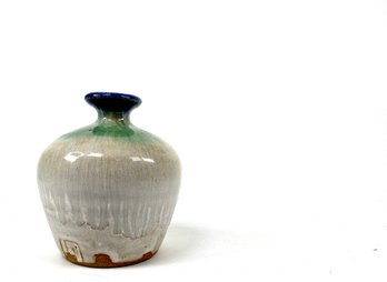 Glazed Art Pottery Bud Vase