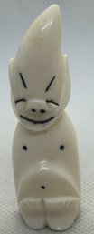 Fine Vintage Signed INUIT CARVING- GOOD LUCK BILLIKEN FIGURE