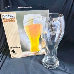 Vintage Libbey Craft Beers Wheat Beer Glasses