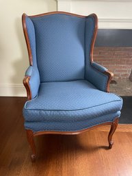 Gorgeous Blue Winged Back Chair