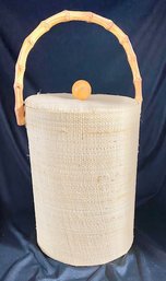 Vintage Rattan And Figural Bamboo Ice Bucket