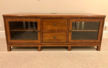 ETHAN ALLEN Wood Two Drawer Media Console