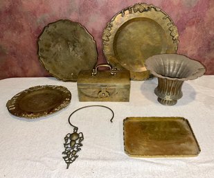 Lot Of Various Vintage Brass Items