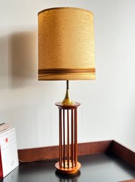 Mid Century / Danish Modern Walnut Dowel Table Lamp