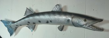 Barracuda Fish Mount Display For Pflueger Marine Taxidermy