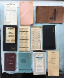 Collection Of 1950s - 1965 Ephemera - Day Books, Calendars, Hartford Bank Books, Westinghouse Etc