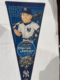 2000 World Series MVP Derek Jeter Banner   12' X 30'
