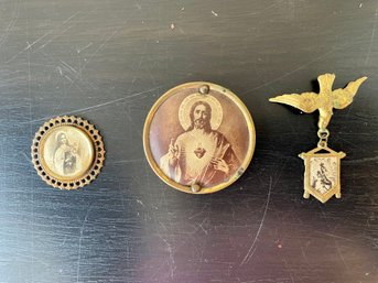 Vintage Religious Badges Including From Whitehead And Hoag