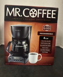 Brand New MR. Coffee Americans Original Coffee Maker 4 Cup, 6:00 Min Programmable In Original Box. GS/b1