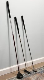 Three Vintage Golf Clubs