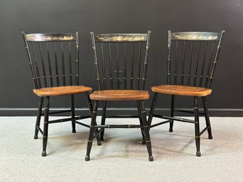 Three Vintage Hitchcock Side Chairs #1