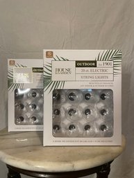 Two Boxes Of Outdoor String Lights