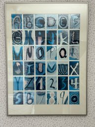 Kjell Sandved 'Butterfly Alphabet' Poster In Frame
