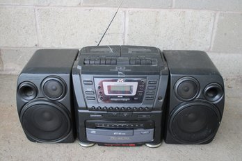 JVC PC-XC70BK 10 CD Component Stereo System  With Active Hyper Bass Pro