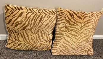 Two Animal Print Pillows