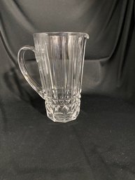 Vintage Val St. Lambert Balmoral Cat Signed Crystal Water Pitcher