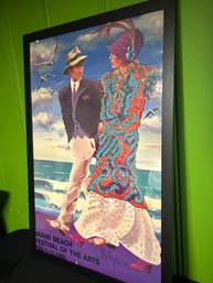 Original Authentic Vintage 1989 Poster Purple Palm, By Renowned Artist Otto Aguiar