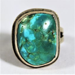 Vintage Turquoise Sterling Silver Ring Size 7