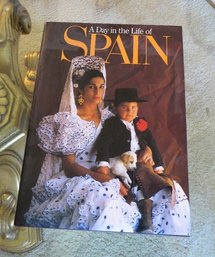 Hard Cover Coffee Table Book A Day In The Life Of Spain - 1987