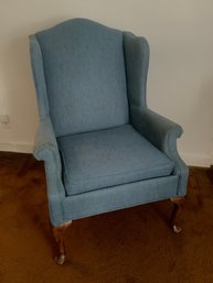 Status Fine Chairs By Rowe Blue Upholstered Armchair
