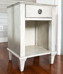 A Bleached Oak Side Table Or Night Stand By Restoration Hardware Baby & Child