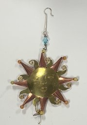 Pilgrim Imports Handmade Old Fashioned Sun Nickel And Copper Hanging Ornament