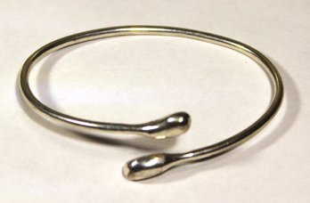 Sterling Silver Bangle Bracelet Modernist Form