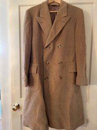 Men's Camel Hair Coat, Size 42