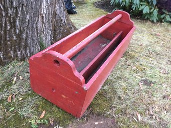 Large Antique Carpenter's Work Box Toolbox