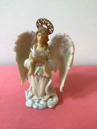 Christmas Around The World Serena Angel Embracing Faith Dove With Hinged Wings