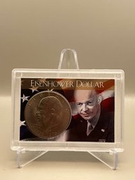 1976-D Eisenhower Dollar In Plastic Case