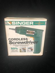 Singer Cordless Screwdriver