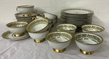 Twelve Cups, Twelve Saucers, And 12 Luncheon Plates