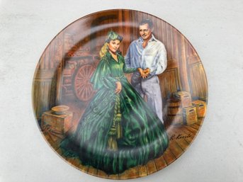 Gone With The Wind 'scarletts Green Dress' Vintage Numbered Collectors Plate