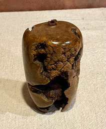 Early Mid Century Hap Sakwa Burl Wood Vase - Signed And Dated 1979