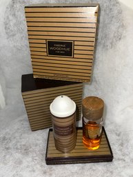 Vintage Faberge Woodhue For Men Aftershave Set