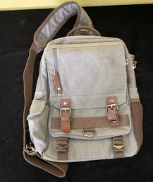 Messenger Bag Canvas Sling Crossbody Backpack Laptop Bag