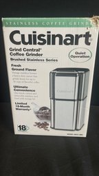 CUISINART Stainless Coffee Grinder Model # DCG 12BC Brand New