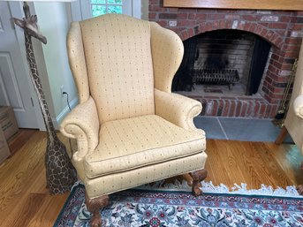 A Classic Ethan Allen Wingback Chair, 2 Of 2