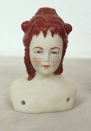 A Bisque Porcelain Victorian Era Dolls Head