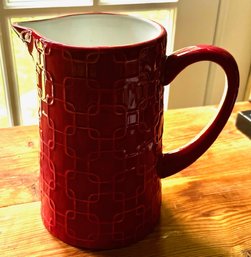 Porcelain Red Lattice By Jay Pitcher