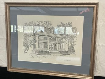 '359 Hartford Rd. South Orange (NJ)' Drawing In Frame