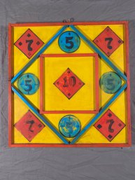 Game Board Style Art 17x17.5 Solid And Heavy On Thick Pine Bright And Fun