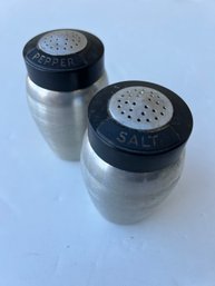 Midcentury Chrome Salt And Pepper Shakers