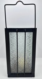 Vintage Hand Crafted Steel & Glass Lantern