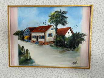 Painting Of House In Frame