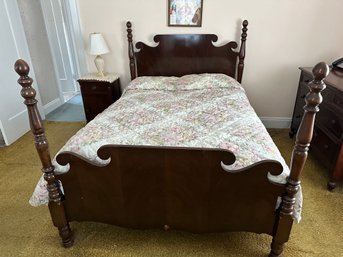 Full Size Wooden Bed Frame And Mattress