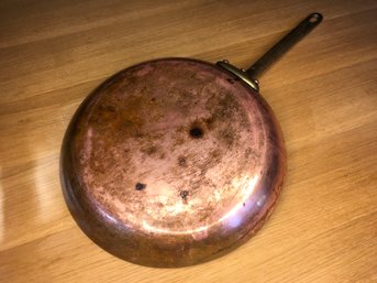 VINTAGE LAMALLLE NY COPPER SKILLET PAN MADE IN FRANCE