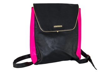 Juicy Couture Backpack Black And Pink With Gold Trim