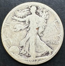 1918-S Walking Liberty Silver Half Dollar